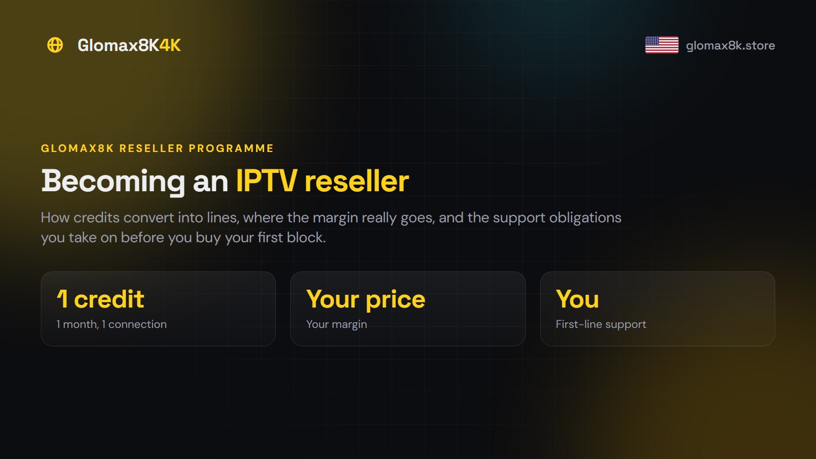 Becoming an IPTV Reseller: How the Credit Model Works